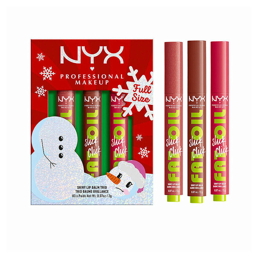 Изображение товара Набор бальзамов для губ NYX PROFESSIONAL MAKEUP Fat Oil Slick Trio 3 оттенка
