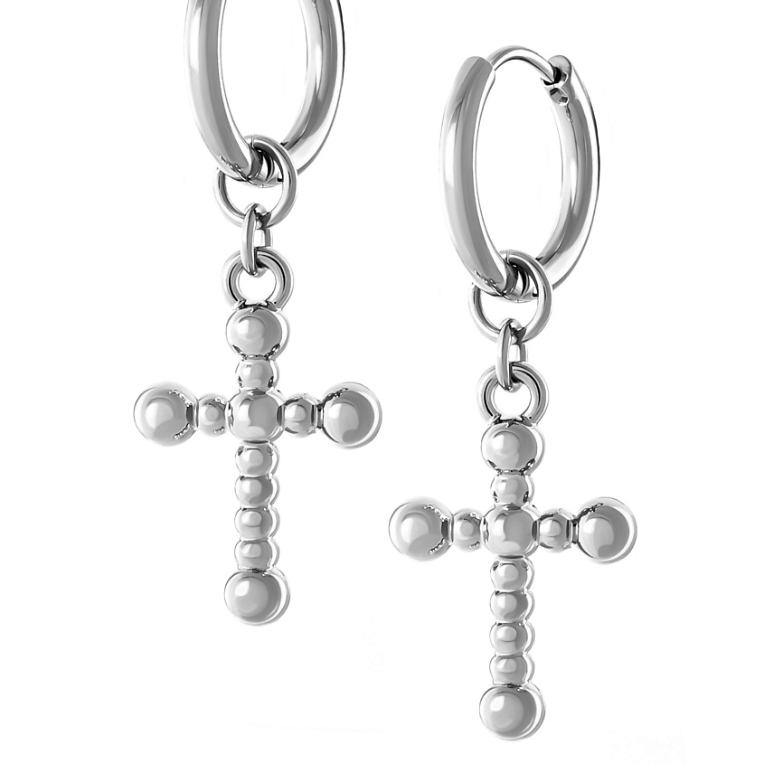 Изображение товара HIGHER-AURA Серьги с крестиком, 1 шт