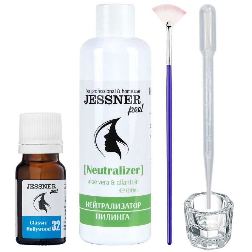 Изображение товара TREND COSMETICS Набор "4в1": усиленный пилинг Джесснера 32%, нейтрализ, кисть, стакан, 110мл