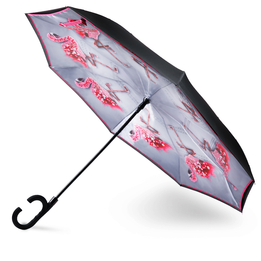 Изображение товара Женский зонт перевертыш Russian Look с антиветер и автоматом