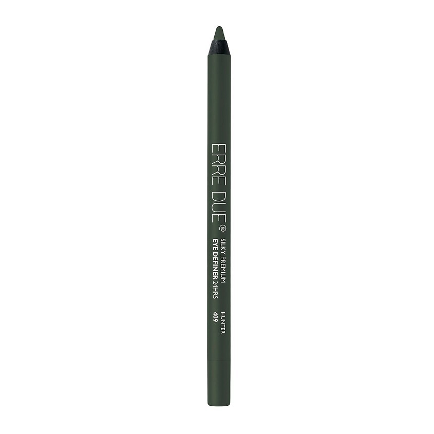 Изображение товара ERRE DUE Карандаш для глаз стойкий Silky Premium Eye Definer 24hrs, № 409 Hunter, 1.2 г