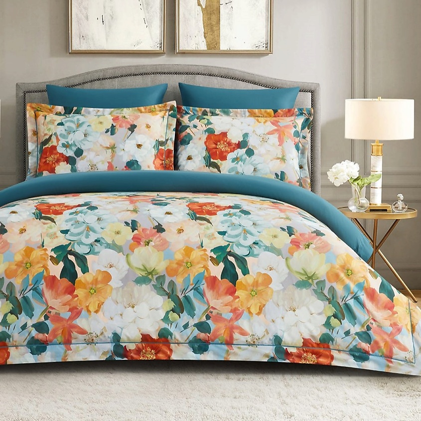 Изображение товара Постельное белье из Сатина Arya Exclusive 1,5 сп 160x220 Sunset синий