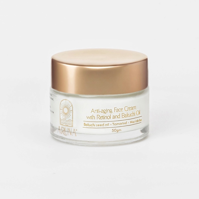 Изображение товара ARUNA Антивозрастной крем для лица с Ретинолом и Бакучиол, объем: 50г; цвет: белый