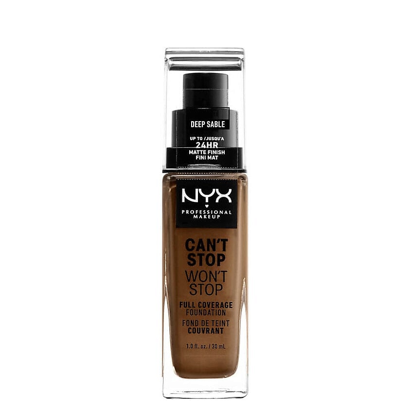 Изображение товара NYX Professional Makeup Can't Stop Won't Stop тональный крем 30 мл водостойкий матовый