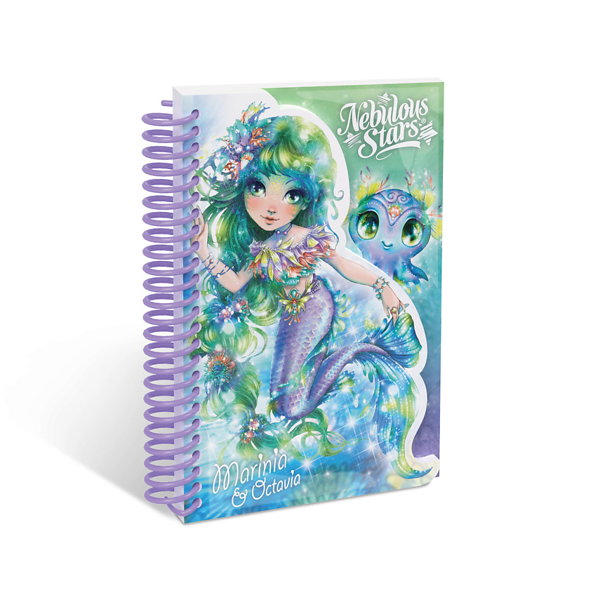 Изображение товара NEBULOUS STARS Серия: Marinia. Блокнот для записей со скетч страницами, вертикальный, на пружине, Зеленый
