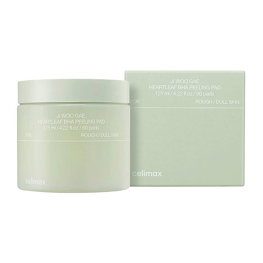 Изображение товара CELIMAX Диски для лица с BHA-кислотами и экстрактом хауттюйнии сердцевидной (отшелушивающие), 60 шт