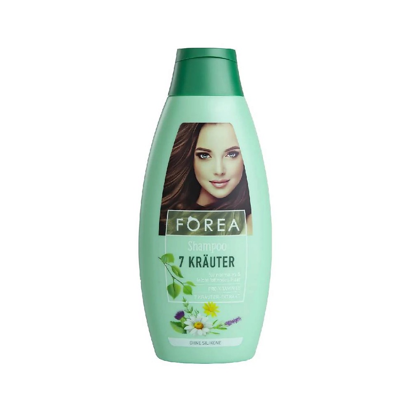 Изображение товара FOREA Шампунь для волос женский 7 трав Forea Shampoo 7 Herbs, 500 мл.