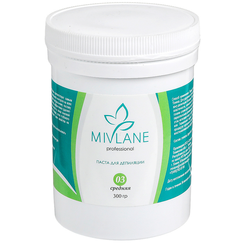 Изображение товара MIVLANE Сахарная паста для шугаринга и депиляции Средней Плотности, 220 мл