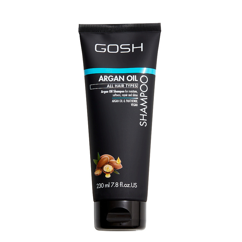 Изображение товара Шампунь для волос с аргановым маслом GOSH Argan Oil 230 мл - уход за сухими поврежденными волосами