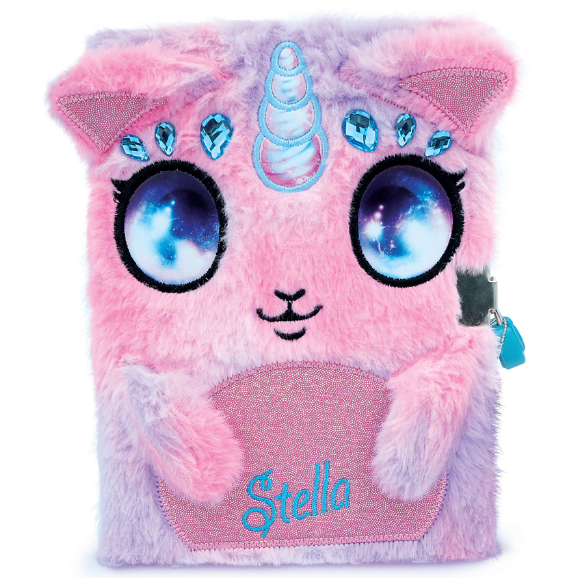 Изображение товара NEBULOUS STARS Серия Stella: Блокнот для девочек (с замком и ключом), Розовый