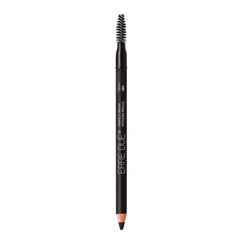 Изображение товара ERRE DUE Карандаш для бровей стойкий Perfect Brow Powder Pencil, № 204 Ebony, 1.19 г