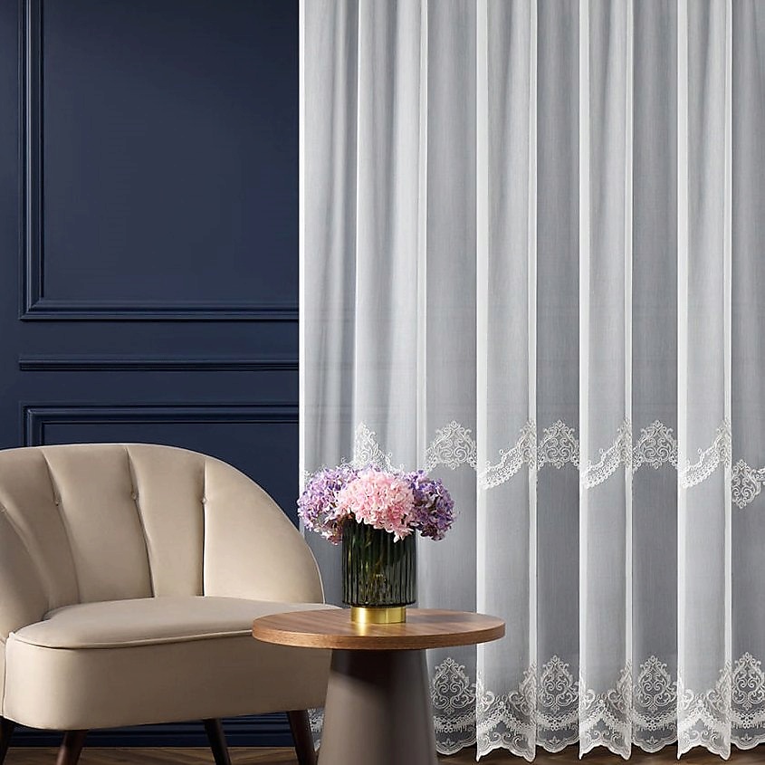 Изображение товара ARYA HOME COLLECTION Тюль Melani, белый