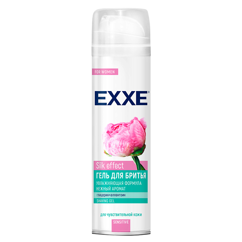 Изображение товара EXXE Гель для бритья женский Sensitive Silk effect, 200 мл