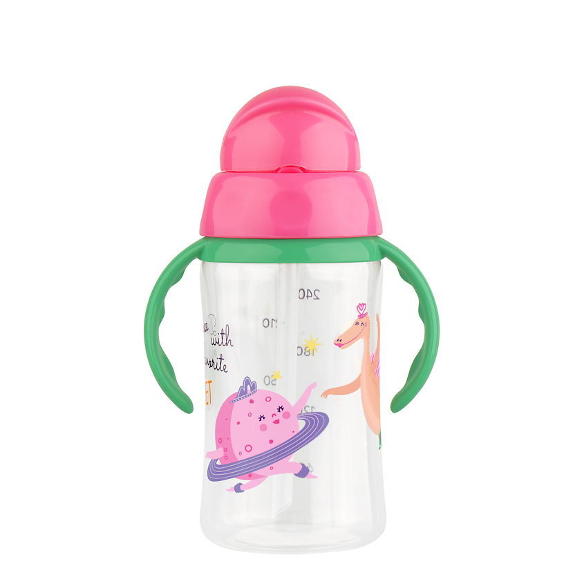 Изображение товара LUBBY Поильник с трубочкой и ручками, с 9 месяцев, 1 шт.