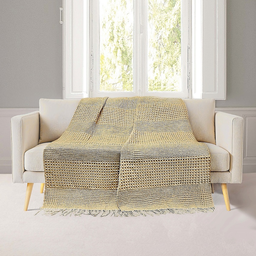 Изображение товара ARYA HOME COLLECTION Плед Maite Beige 130x170, Серо-коричневый
