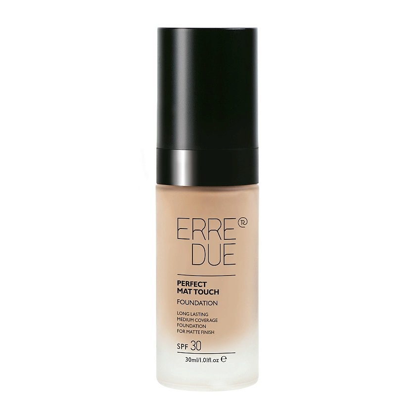 Изображение товара ERRE DUE Тональное средство матирующее Perfect Mat Touch Foundation, № 302 Pure Cream, 30 мл