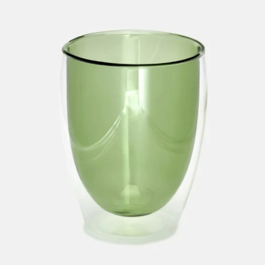 Изображение товара KIMBERLY PREMIUM Стакан с двойными стенками термостойкий 350 мл, цвет: зеленый