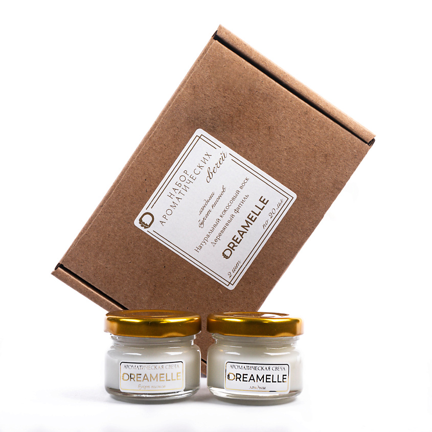 Изображение товара DREAMELLE Набор ароматических свечей, Ландыш / Букет пионов. 2 шт по 20 мл