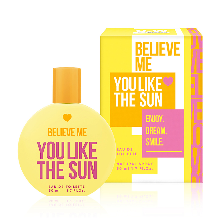 Изображение товара YOU & WORLD Believe me You like the sun женская туалетная вода 50 мл
