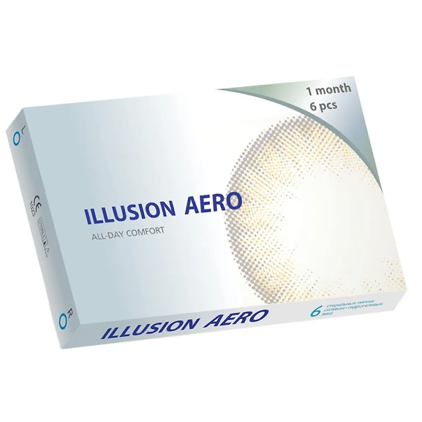 Изображение товара Контактные линзы ILLUSION AERO силикон-гидрогелевые для дневного ношения 6 шт