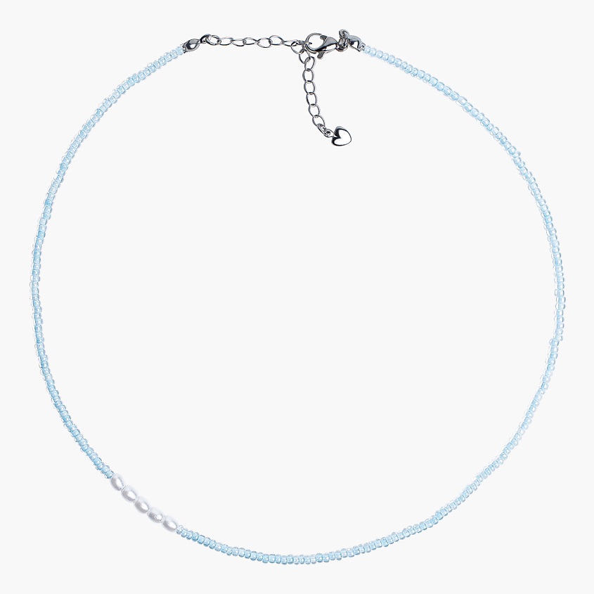 Изображение товара HIGHER-AURA Чокер из голубого бисера с акриловыми бусинами, Длина: 36 см; цвет: голубой