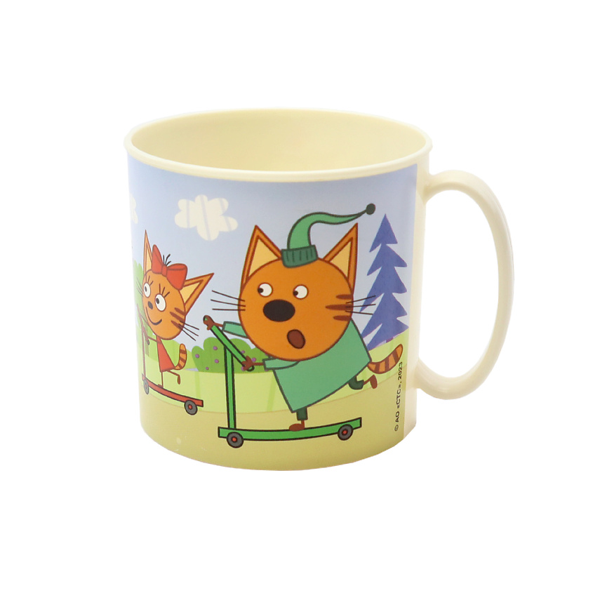 Изображение товара ND PLAY Кружка пластиковая "Три Кота" На самокатах, 280 мл