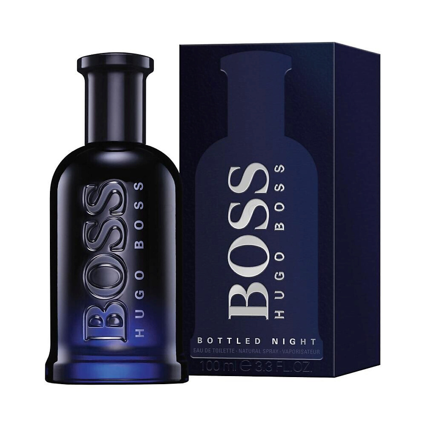 Изображение товара Boss Bottled Night Мужская туалетная вода 100 мл элегантный аромат свежий древесный