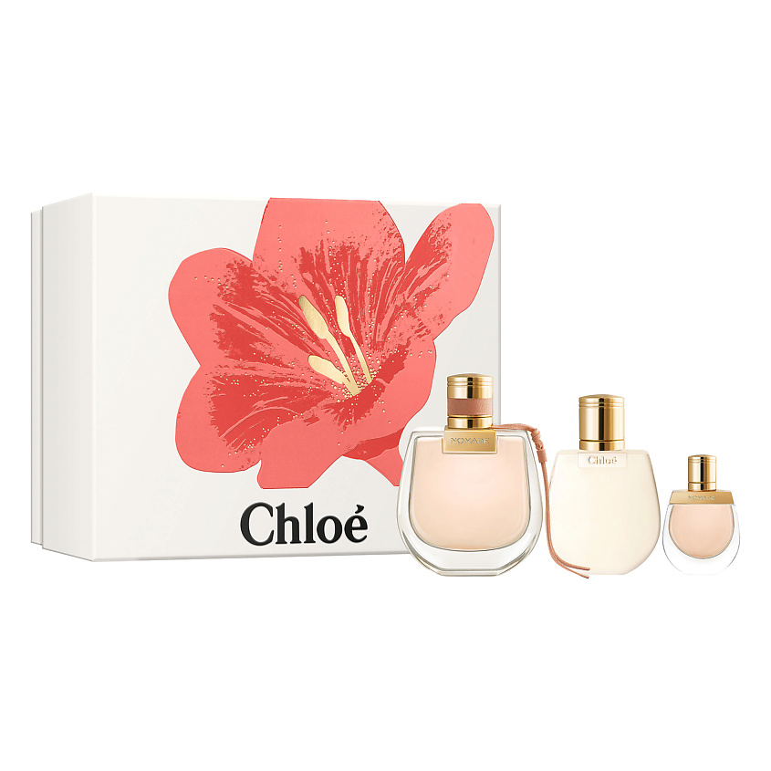 Изображение товара CHLOE Набор Nomade Flower Edition: Парфюмерная вода + Миниатюра + Лосьон, 75 мл + 5 мл +100 мл