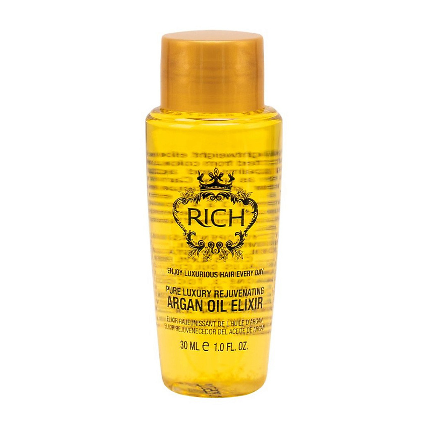 Изображение товара RICH Эликсир регенерирующий на основе арганового масла Hair Care Argan Oil, 30 мл