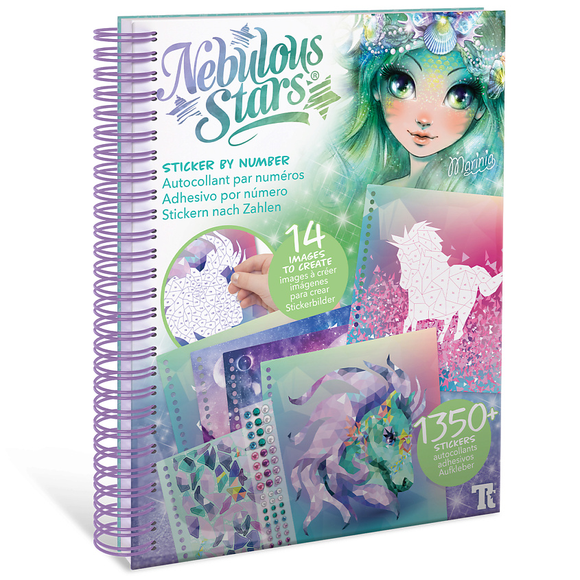 Изображение товара NEBULOUS STARS Серия Marinia: Набор аппликаций наклейками по номерам, 1 шт.