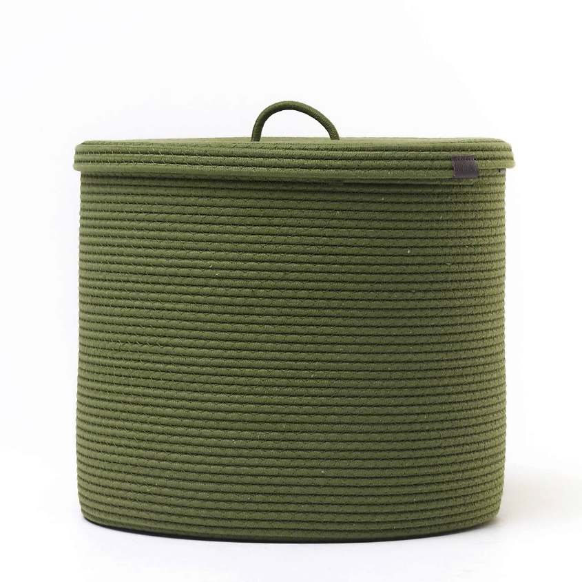Изображение товара Плетеная корзина для белья ASTIHOME с крышкой 39х35 см натуральный материал