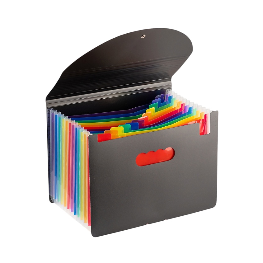 Изображение товара PARCHMENT Папка для документов на резинке, настольный органайзер А4 для бумаг, черный