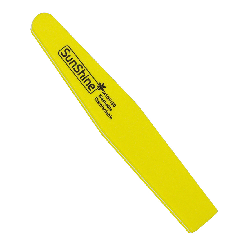 Изображение товара Пилка для ногтей SUNSHINE ромб желтая 100/180 для шлифовки искусственных ногтей