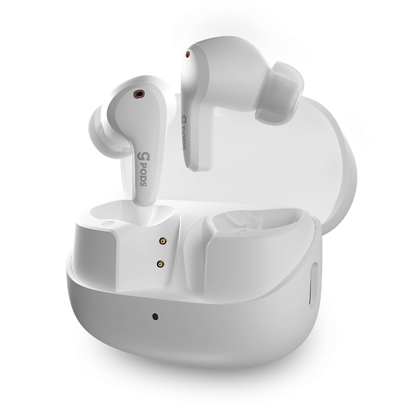 Изображение товара CGPods Beat беспроводные наушники bluetooth 53 с микрофоном белые