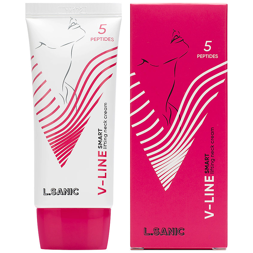 Изображение товара LSANIC Крем-лифтинг для шеи и коррекции овала лица V-Line 5 Peptides, 60 мл