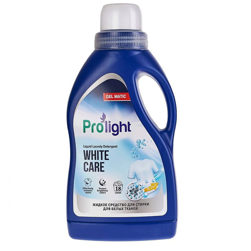 Изображение товара PROLIGHT Жидкое средство для стирки для белых тканей, 1 шт.