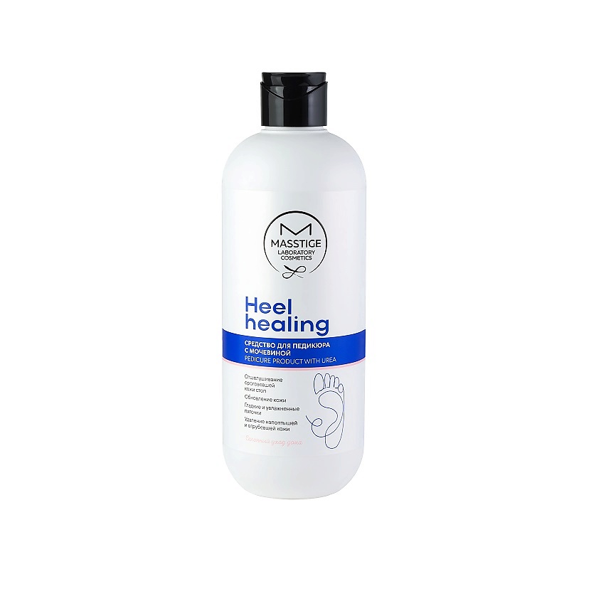 Изображение товара MASSTIGE Средство для педикюра с мочевиной Heel Healing, 500 мл.