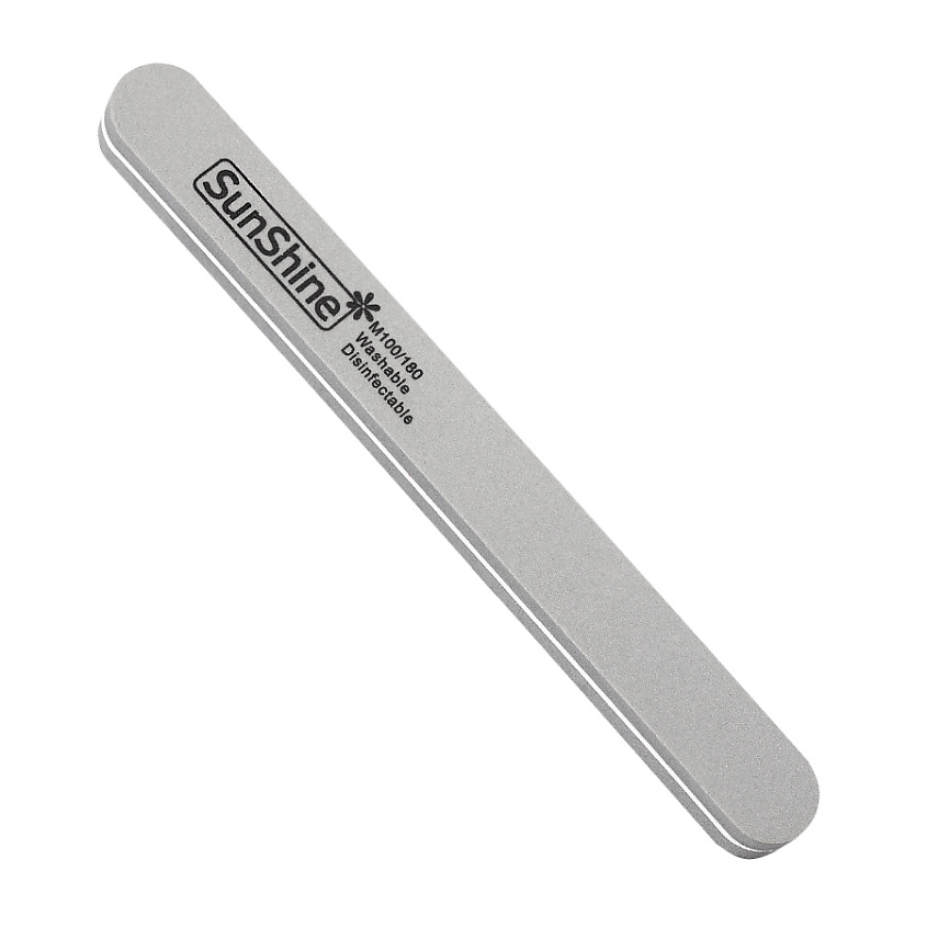 Изображение товара SUNSHINE Пилка для шлифовки прямая серая 100/180 S4GY, 10 штук