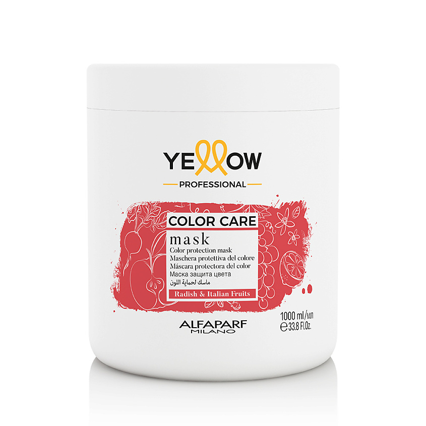 Изображение товара Маска для окрашенных волос YELLOW YE COLOR CARE MASK 1000 мл восстановление и защита цвета