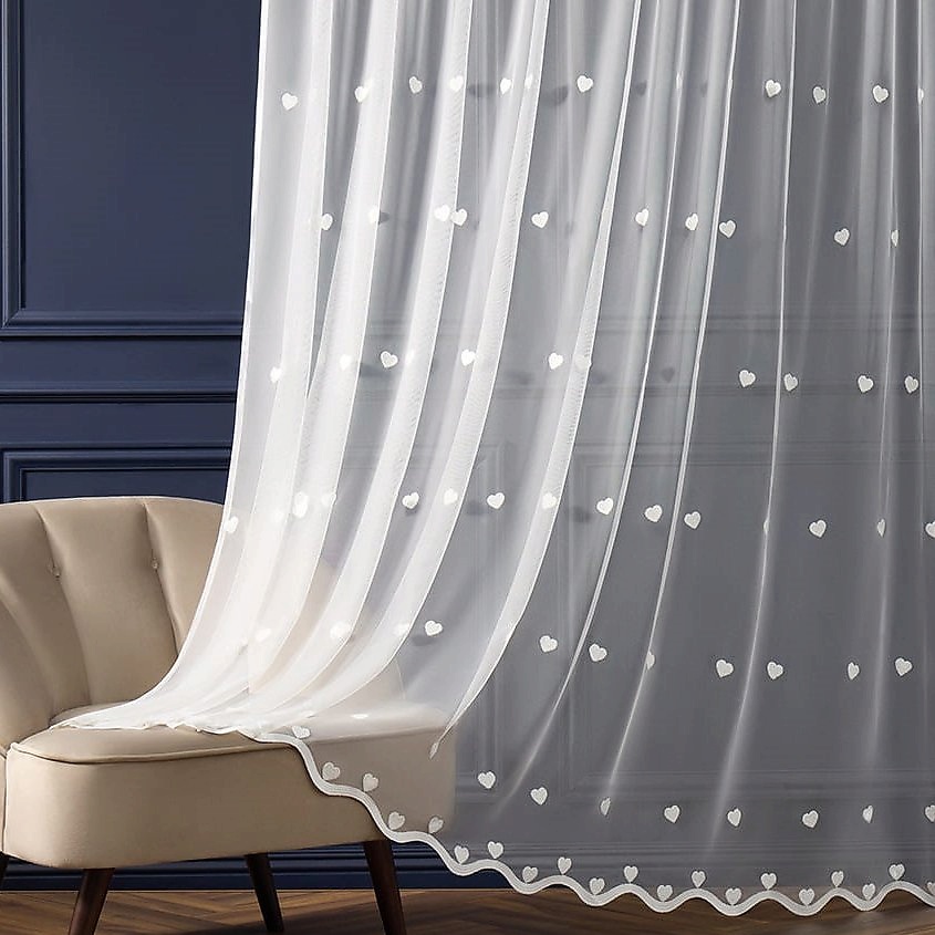 Изображение товара ARYA HOME COLLECTION Тюль Love, Белый