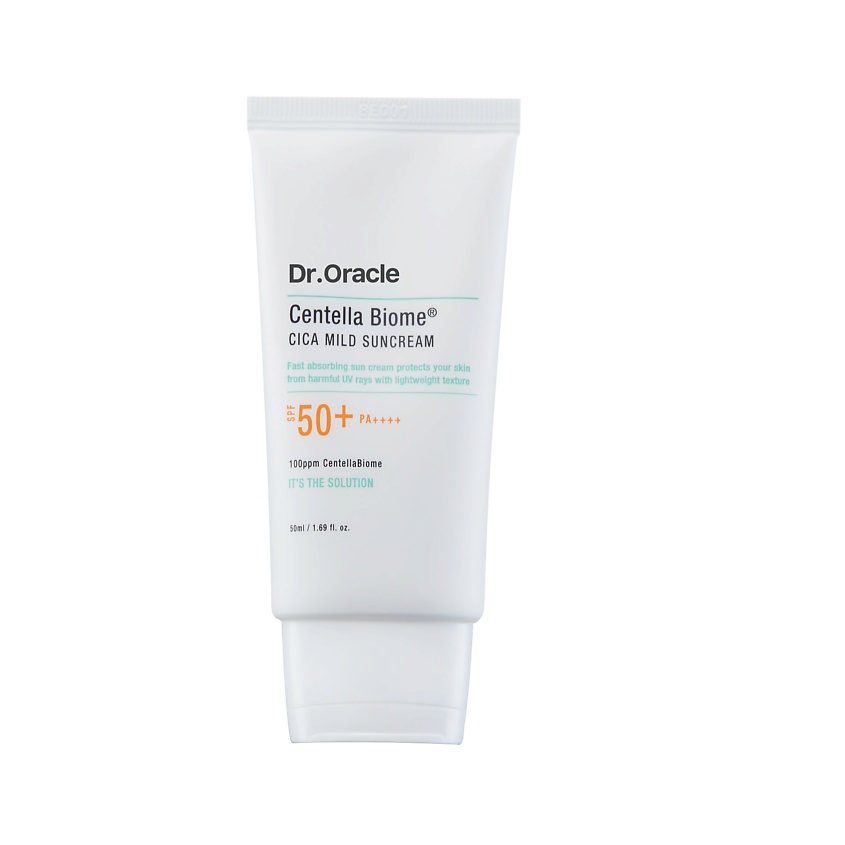 Изображение товара DR.ORACLE Легкий солнцезащитный крем с центеллой CentellaBiome Cica Mild Suncream SPF50+ PA++++, 1 шт.