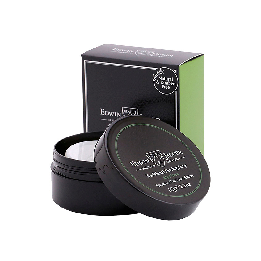 Изображение товара EDWIN JAGGER Мыло для бритья Travel Container алое вера, 65 г
