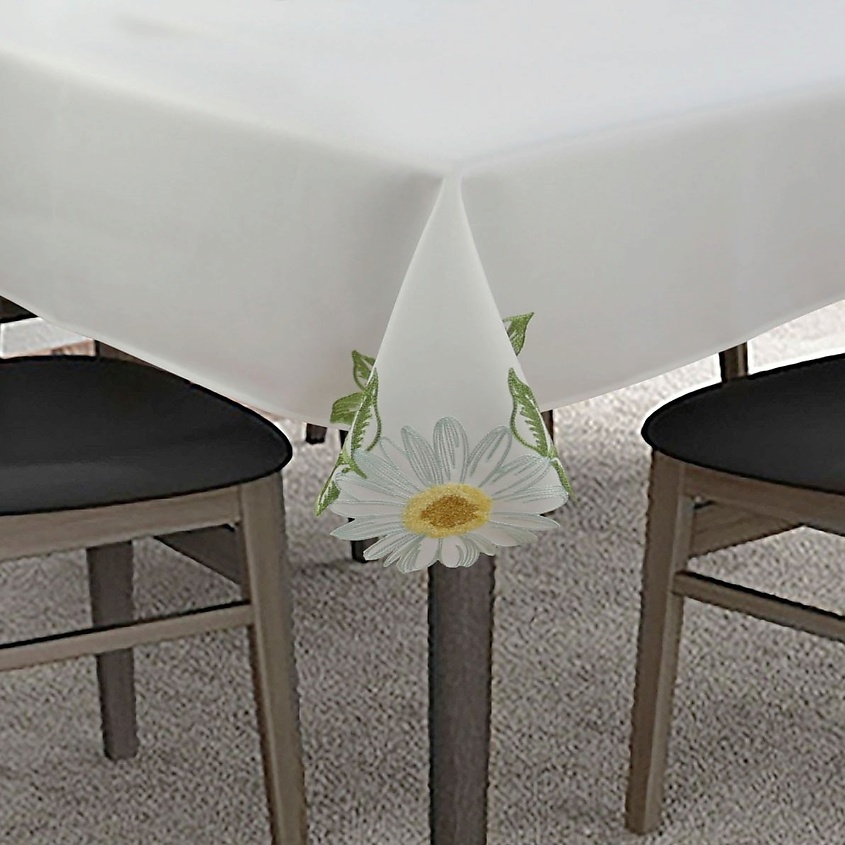 Изображение товара ARYA HOME COLLECTION Скатерть Daisy, Белый