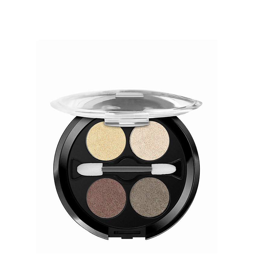 Изображение товара BELOR DESIGN Тени 4-х цветные Delicate, Тон 52 Перламутрово-золотые