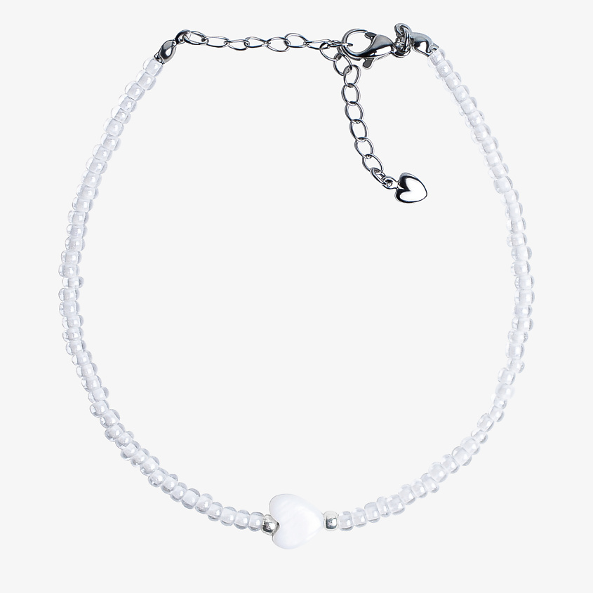 Изображение товара HIGHER-AURA Браслет из жемчужного бисера с перламутровым сердцем