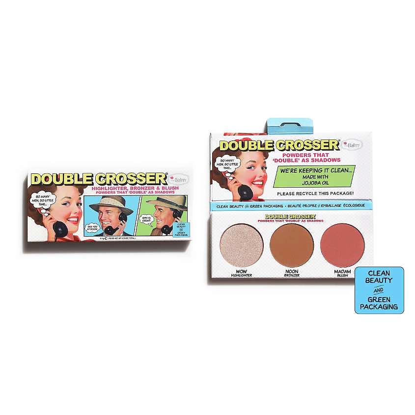 Изображение товара Палетка для лица THEBALM Double Crosser с хайлайтером бронзером и румянами