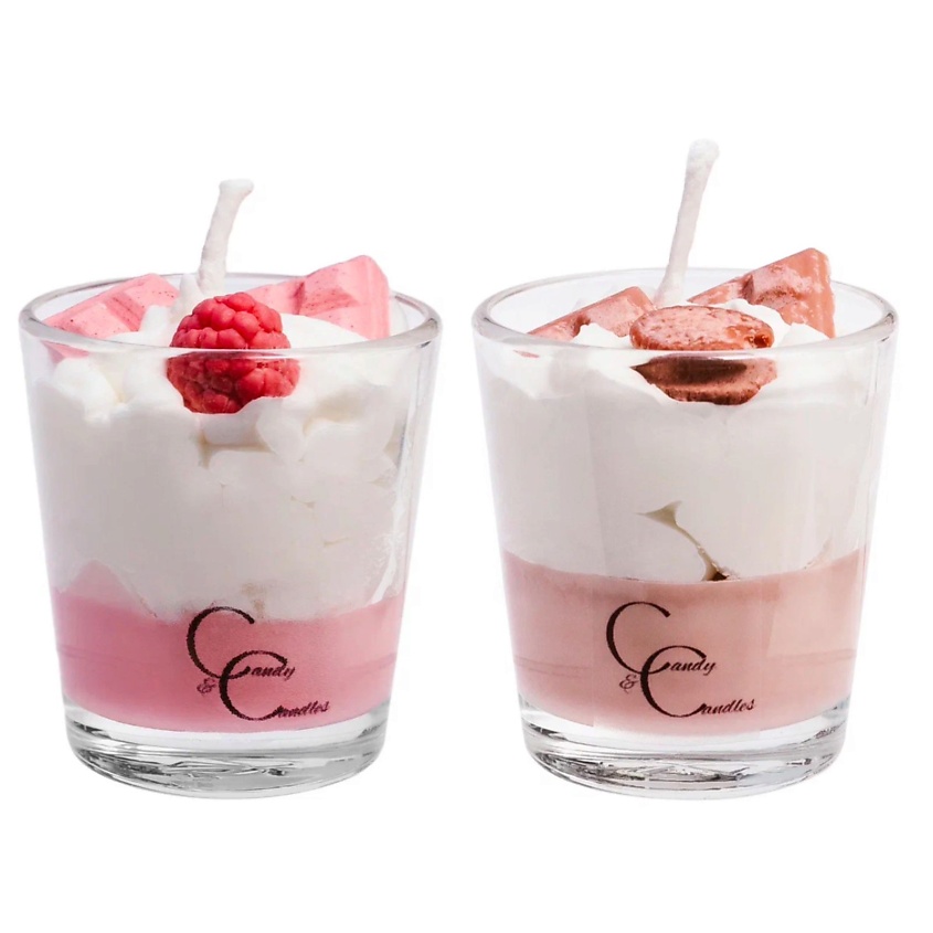 Изображение товара CANDY&CANDLES Набор ароматических свечей «Лесная малина и Бельгийский шоколад», 1 шт.