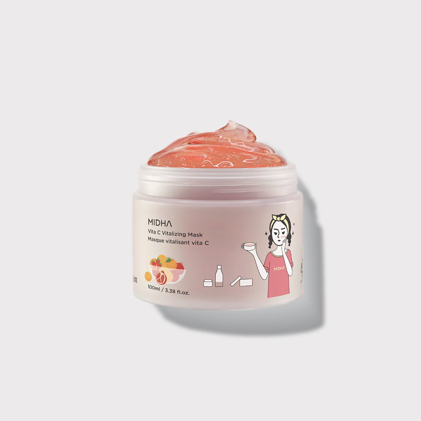 Изображение товара MIDHA Маска для лица с комплексом витаминов, 100 мл
