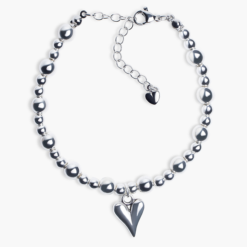 Изображение товара HIGHER-AURA Браслет из гематита с сердцем, Размер: 16 см