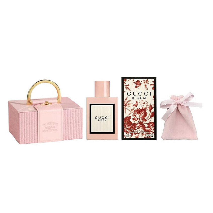 Изображение товара GUCCI Набор Bloom: Парфюмерная вода + Подарочная шкатулка + Мешочек, 50 мл + 1 шт. + 1 шт.